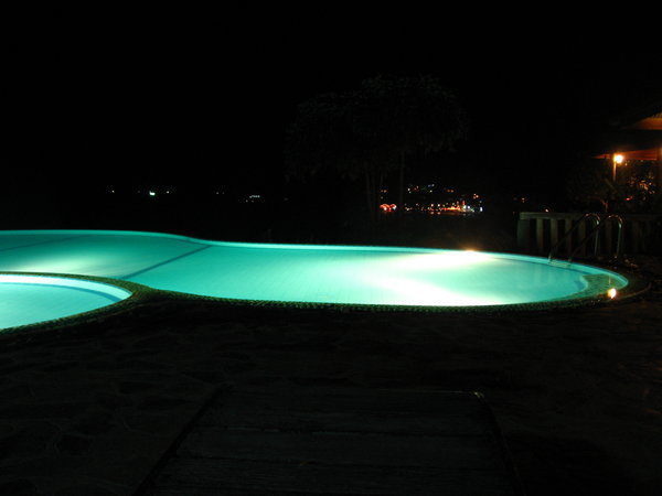 The Pool by Starlight, Haad Yao Bay Lit up Below.