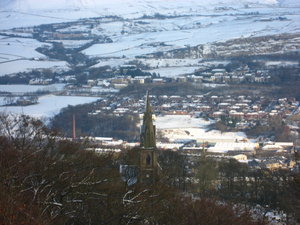 Holcombe Village from the hill