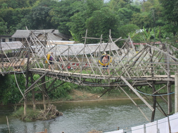  Bamboo Bridge over the River