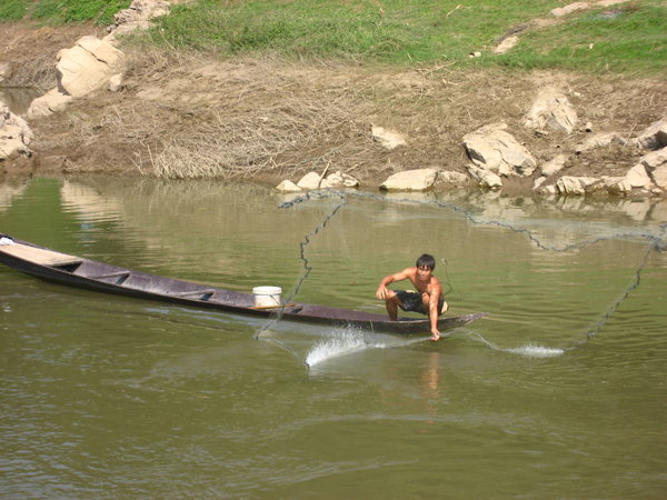 fishing on the Mekong