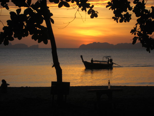 Sunset over the Phi Phi Islands