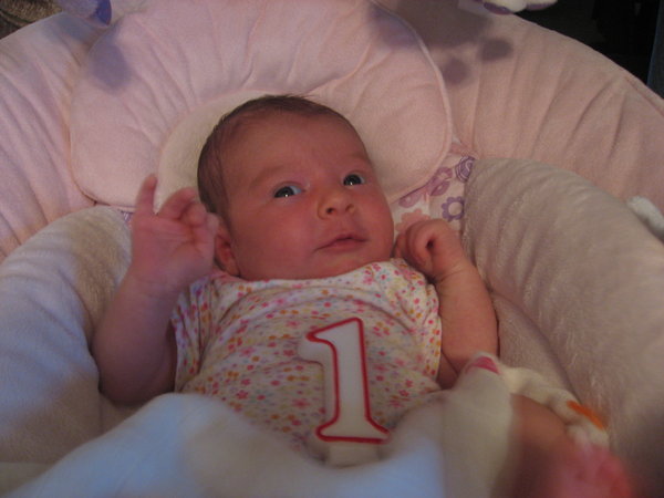 Kyla at one month