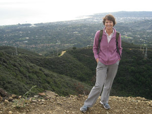 View from Half way up to the summit of Montecito Peak
