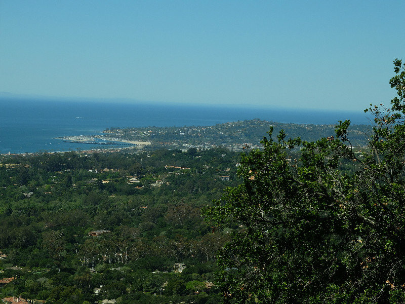The harbour from a mountain trail
