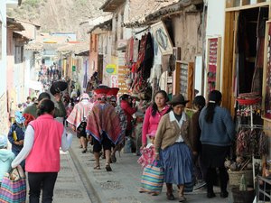 Busy Town of Pisac on Market Day