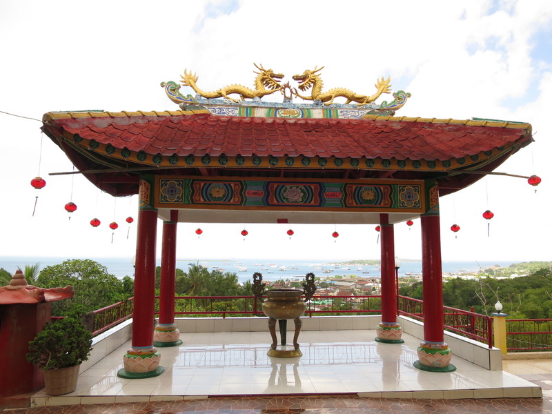 The temple at the top