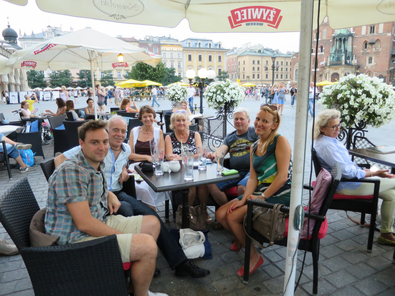 Metting for evening drinks,Stare Mistaro, Krakow Old Town
