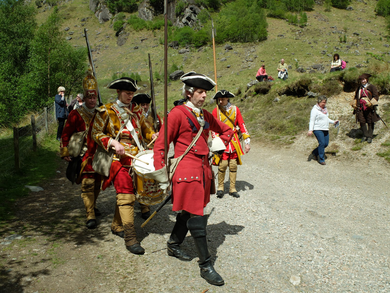 redcoat re enactment at the second waterfall