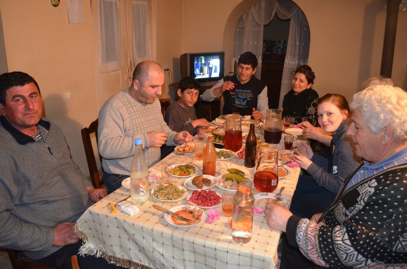 Dinner at the Zubidashvili's