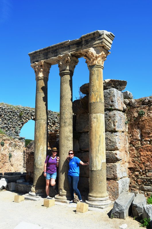 Mikaela and Emma at Ephesus