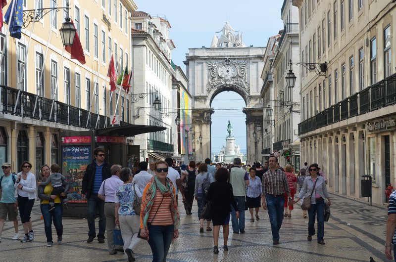 The Main Street in Lisbon 