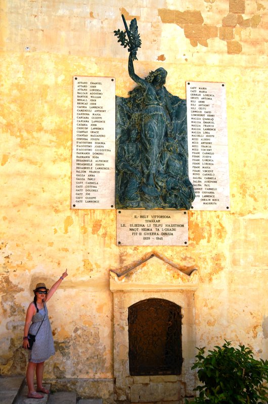 The Remembrance Wall in Vittoriosa