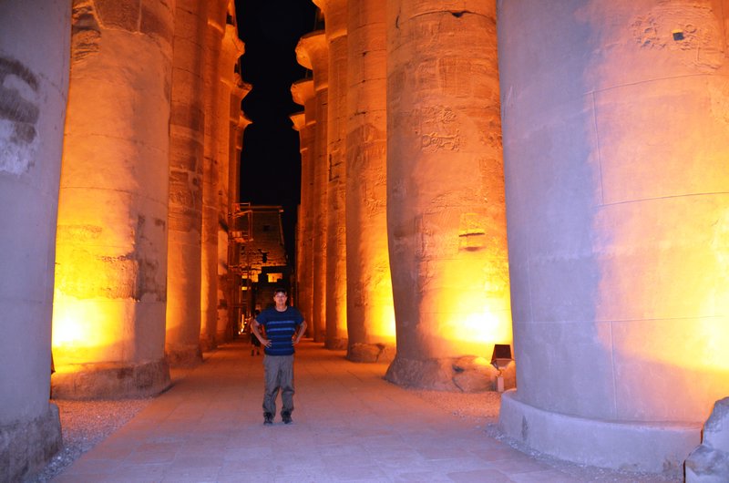Aaron at Luxor Temple 