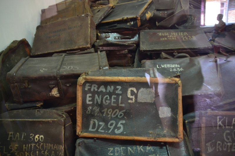Suitcases at Auschwitz