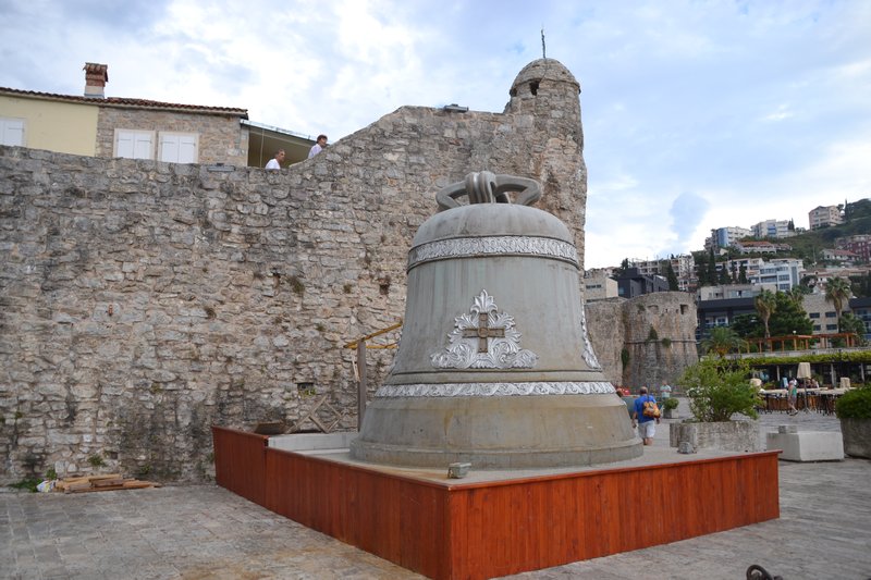 Huge bell outside the Old Town Walls