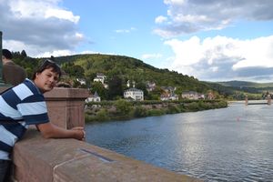 Looking accross the Neckar River in Heidelberg