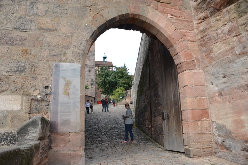 Climbing to the Imperial Castle in Nuremberg