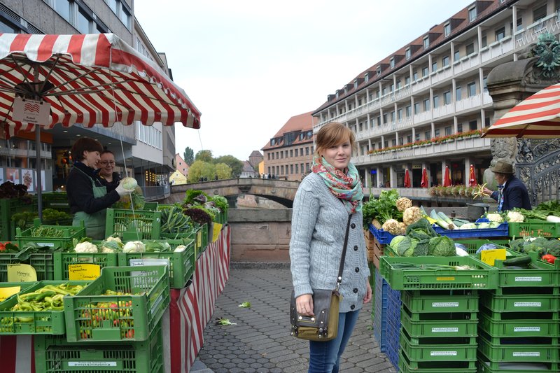 Fresh fruit markets in Nuremberg