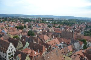 Old Town Rothenberg from the 50m Rathaus tower