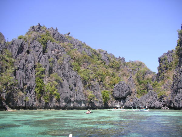 Entrance to the small lagoon, Miniloc Island
