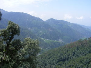 View from our sitting room in Dalhousie