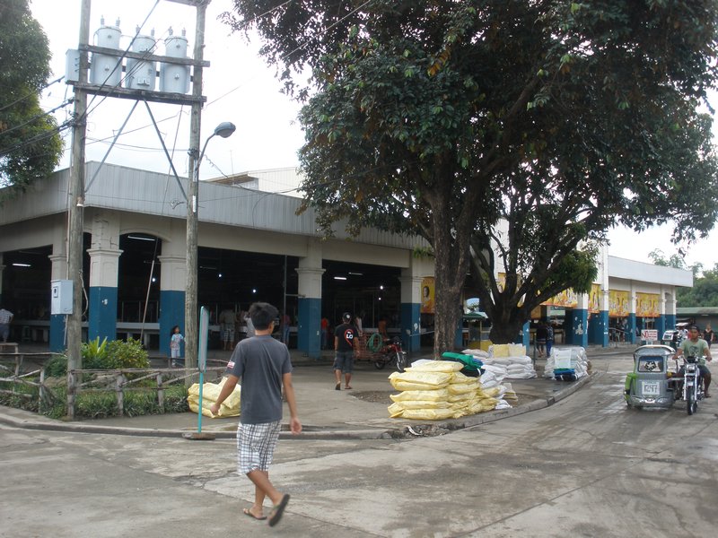 Cabugao Market - notice the tricycle (trike) on the right