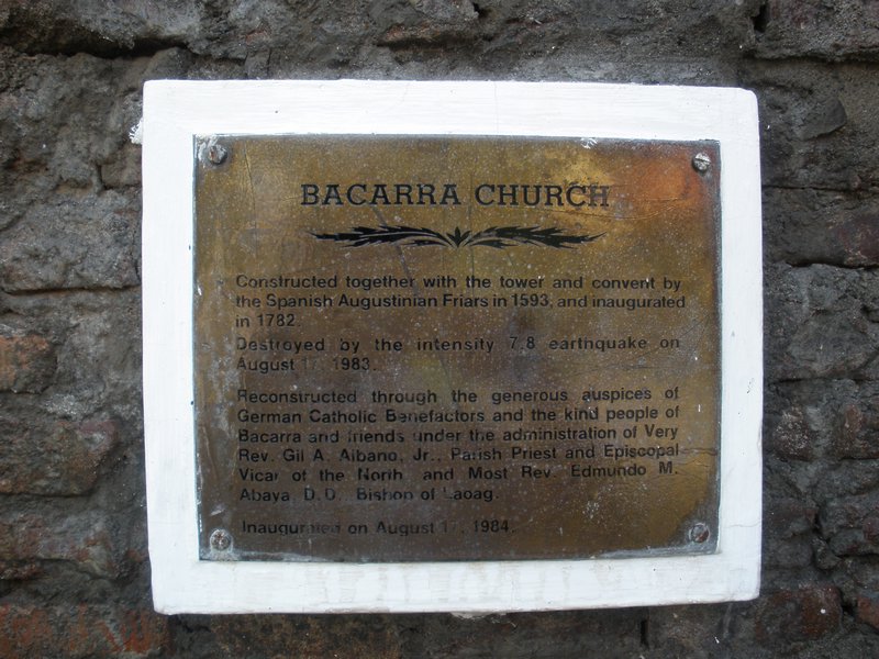 Bacarra Church Info