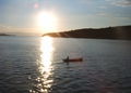 Canoeist at Sunset