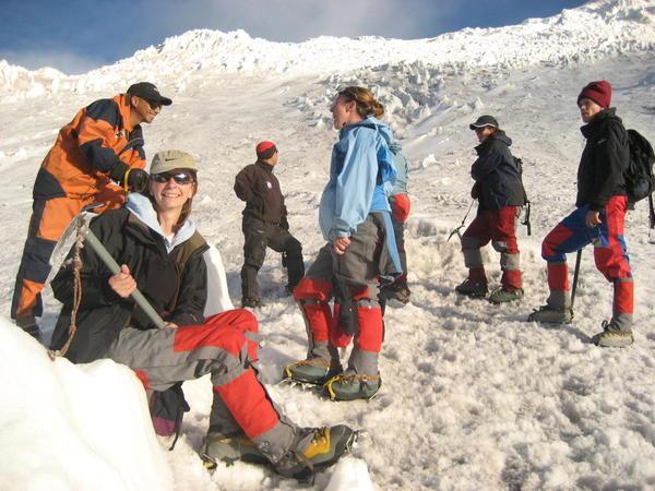 Glacier Training on Cotopaxi