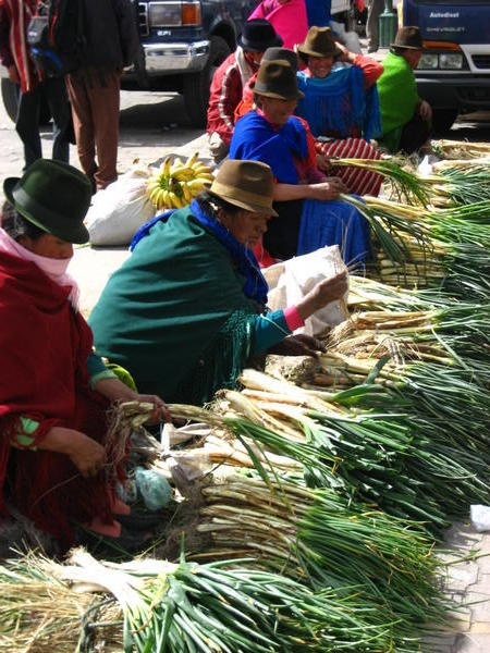 Locals Market near Quilotoa