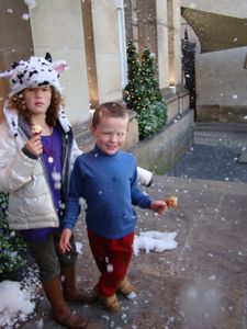 Snow...we wish, just bubbles