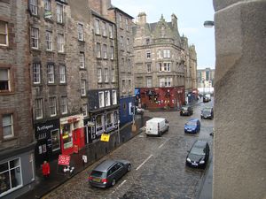 View from apartment Edinburgh