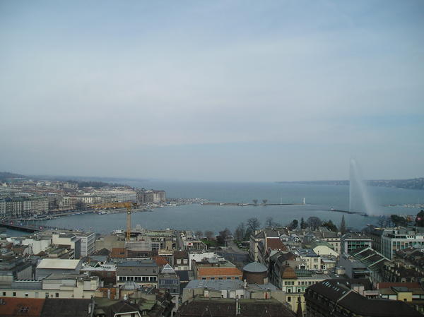View out over lake Geneva