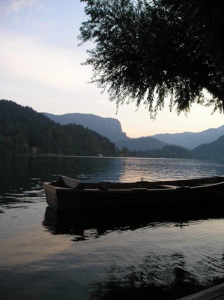 Boat on Bled Lake