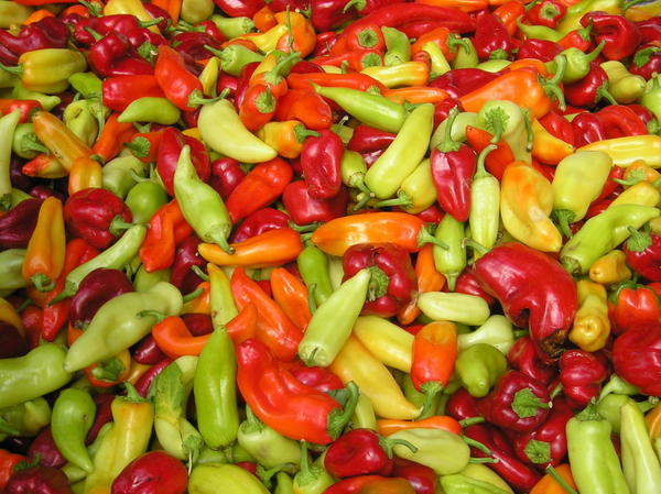 Peppers at the market!