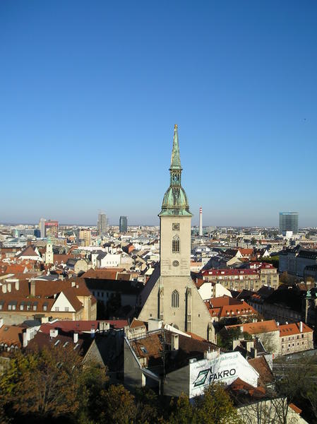View out over the old town