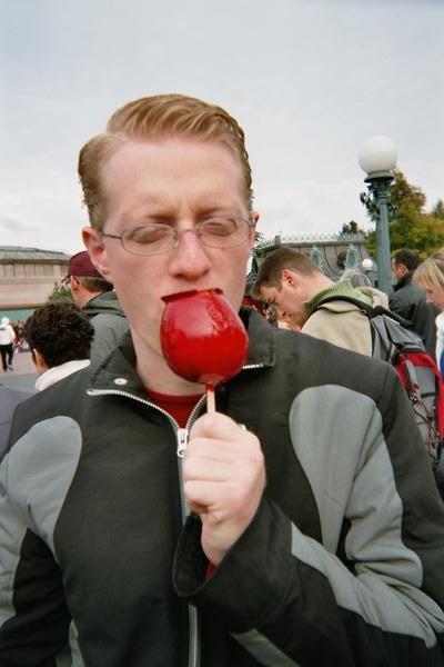 Tyler and his Candied Apple
