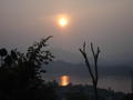 Sunset over the Mekong River in Luang Prabang