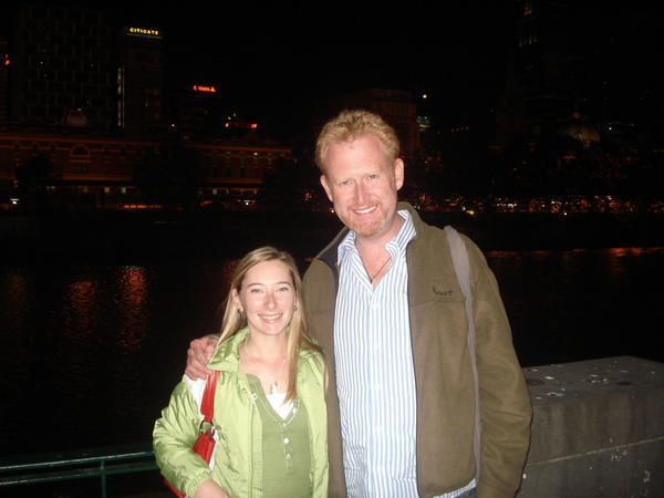 Me and Sylvia on the South Bank in Melbourne