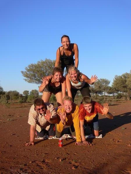 We were not brave enough to try a 10 person pyramid!