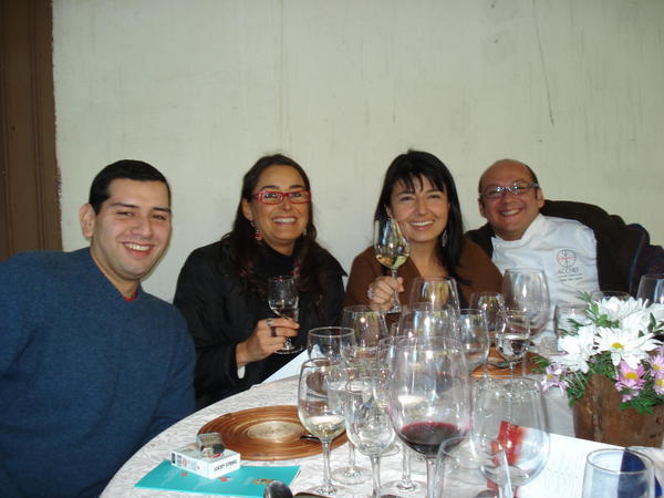 The lady second from the right, was the manageress of the winery hosting the gastromic festival