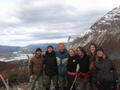 Day four - Wayne, Mike, me, Jen, Max, Clotilde and Clem enjoy the view from Valle Francais
