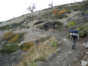 Day six - just keep walking guys...uphill to the Las Torres camp