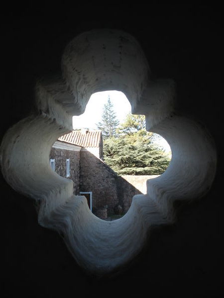 View through a window at the Entancia in Jesús María