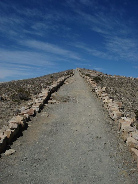 Road to nowhere...on our Isla del Sol walk