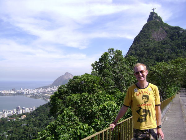 On our way up to the Christ the Redeemer statue
