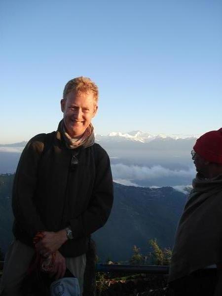 Me with the Himalalyas  - West Bengal Hills - 4 