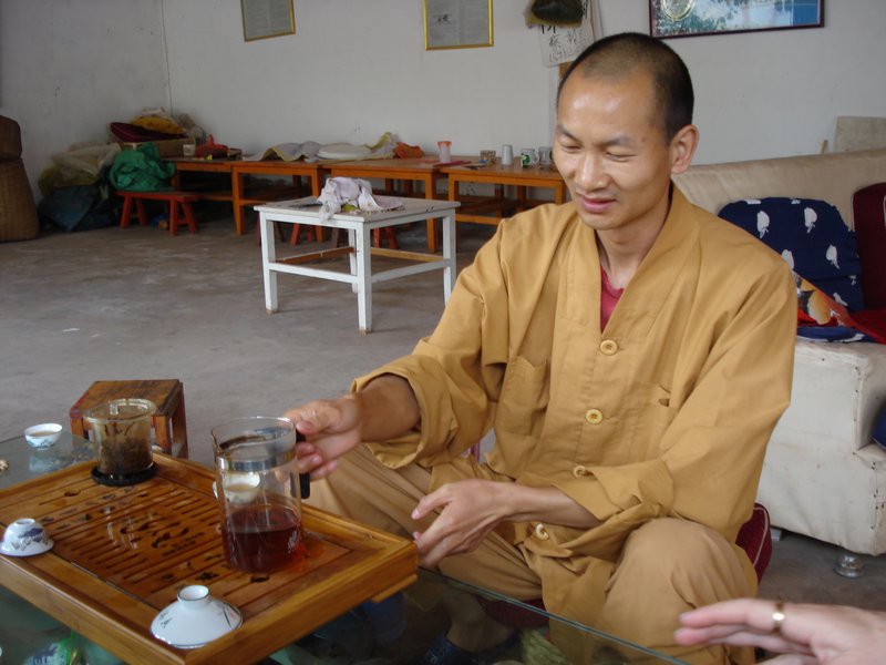 Tea at Buddhist Temple