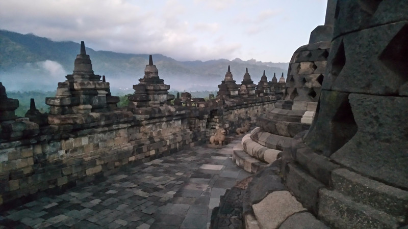 From top of Borobudur Temple