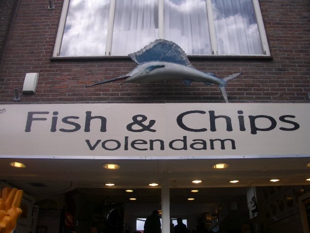 Fish and chips shop in Volendam